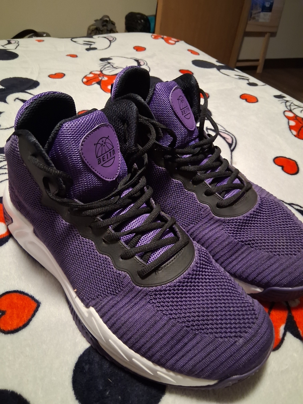 Source Unknown Purple and Black Men's Athletic Sneakers